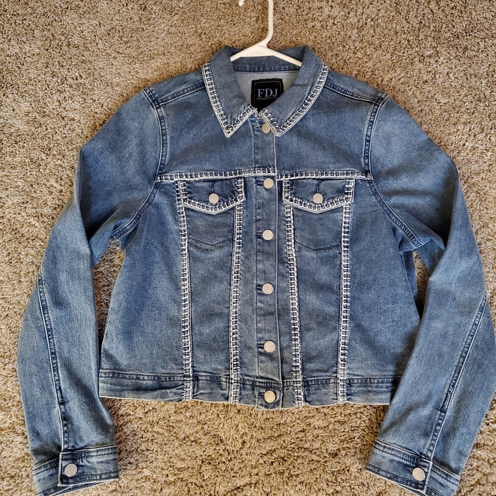 FDJ French Dressing Company Blue Jean Jacket for Women Size M